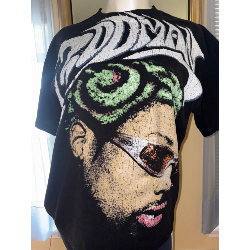 Rodman Apparel Dennis Rodman Graphic T-Shirt Black XL Mens Streetwear Tee - Picture 3 of 5